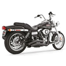 Freedom Performance Sharp Curve Radius Scallop Exhaust for Harley 06-17 Dyna (excl. FLD) / Black  - Customhoj