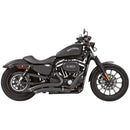Freedom Performance Sharp Curve Radius Slash Cut Exhaust for Harley 04-22 XL Sportster / Black / Sculpted Black  - Customhoj