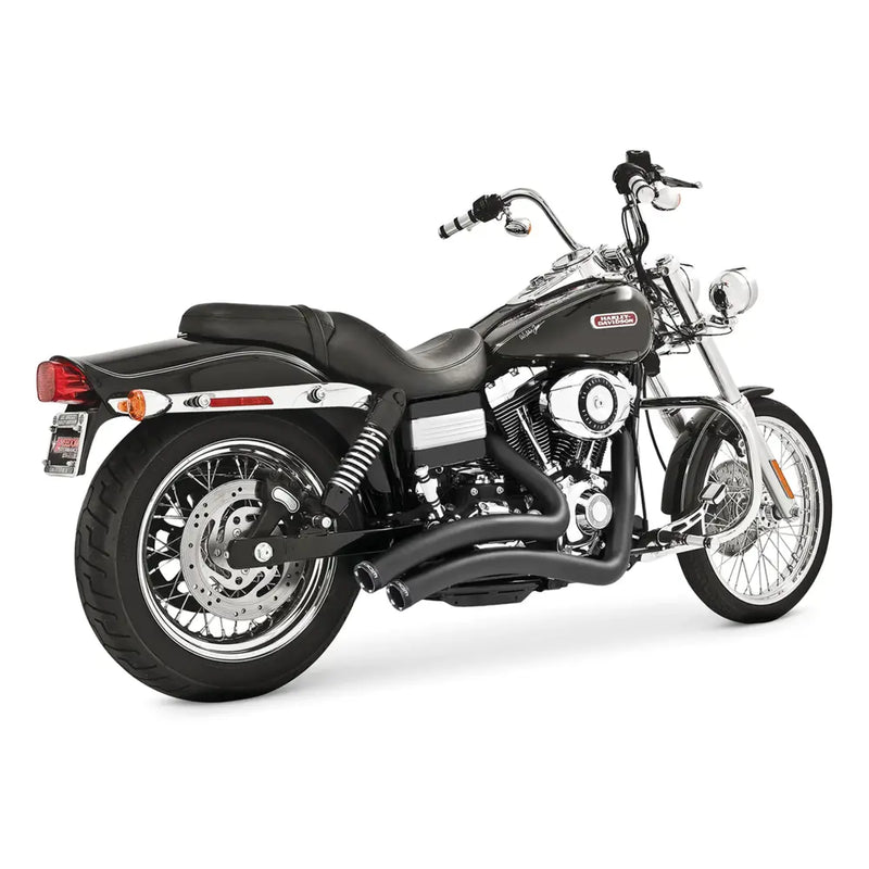 Freedom Performance Sharp Curve Radius Straight Star Exhaust for Harley 06-17 Dyna (excl. FLD) / Black / Sculpted Black  - Customhoj