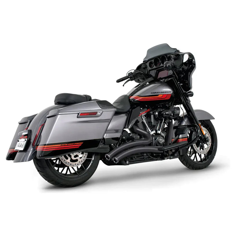 Freedom Performance Sharp Curve Radius Straight Star Exhaust for Harley 17-25 Touring / Black / Sculpted Black  - Customhoj