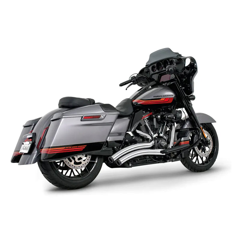 Freedom Performance Sharp Curve Radius Straight Star Exhaust for Harley 17-25 Touring / Chrome / Black  - Customhoj