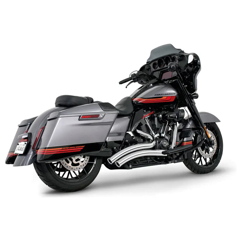 Freedom Performance Sharp Curve Radius Straight Star Exhaust for Harley 17-25 Touring / Chrome / Chrome  - Customhoj