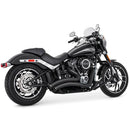 Freedom Performance Sharp Curve Radius Straight Star Exhaust for Harley 18-25 Softail (read note) / Black / Sculpted Black  - Customhoj