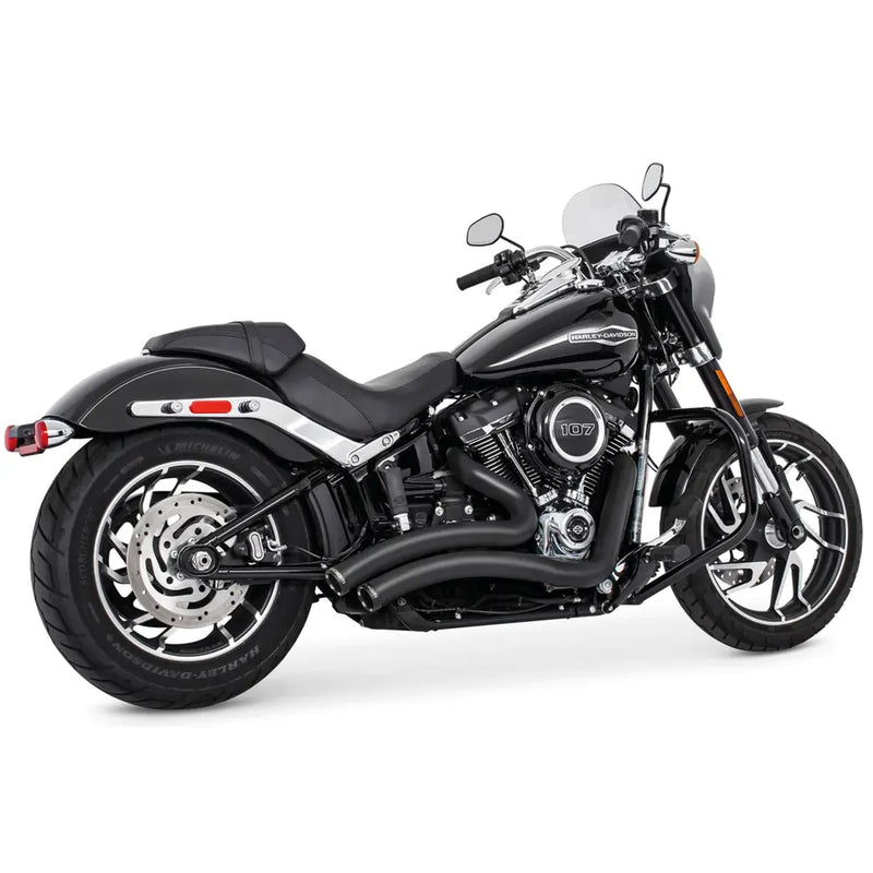 Freedom Performance Sharp Curve Radius Straight Star Exhaust for Harley 18-25 Softail (read note) / Black / Sculpted Black  - Customhoj