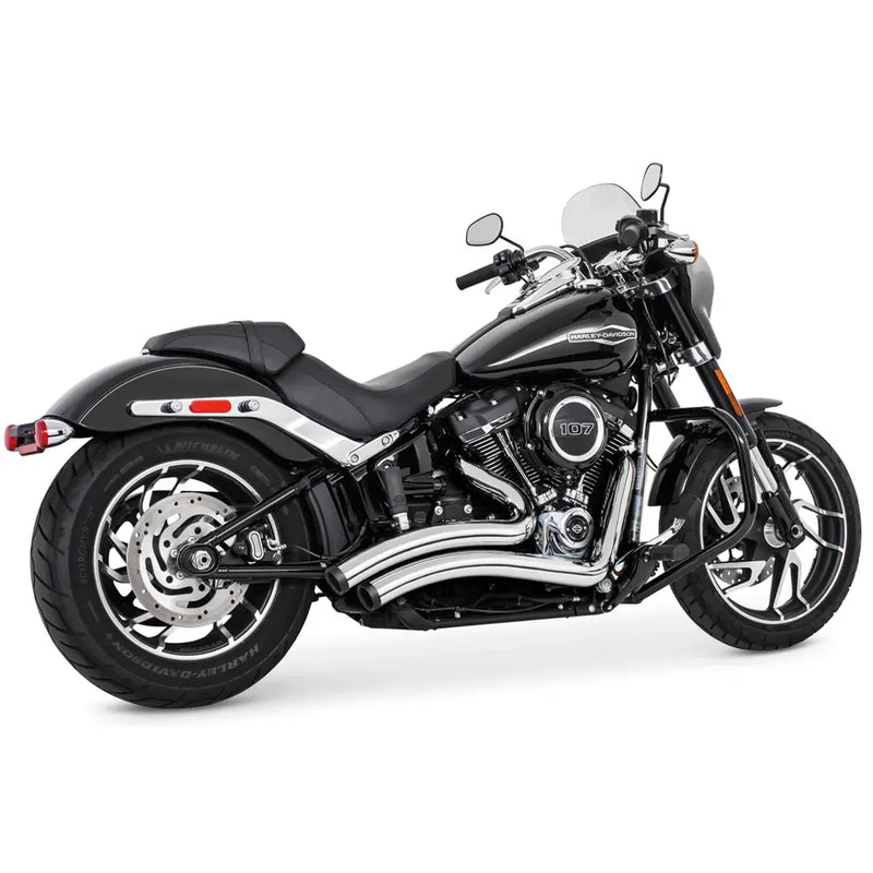 Freedom Performance Sharp Curve Radius Straight Star Exhaust for Harley 18-25 Softail (read note) / Chrome / Black  - Customhoj