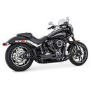 Freedom Performance Shorty Combat 2-into-1 Exhaust for Harley 18-25 Softail (read note) / Black / Black  - Customhoj