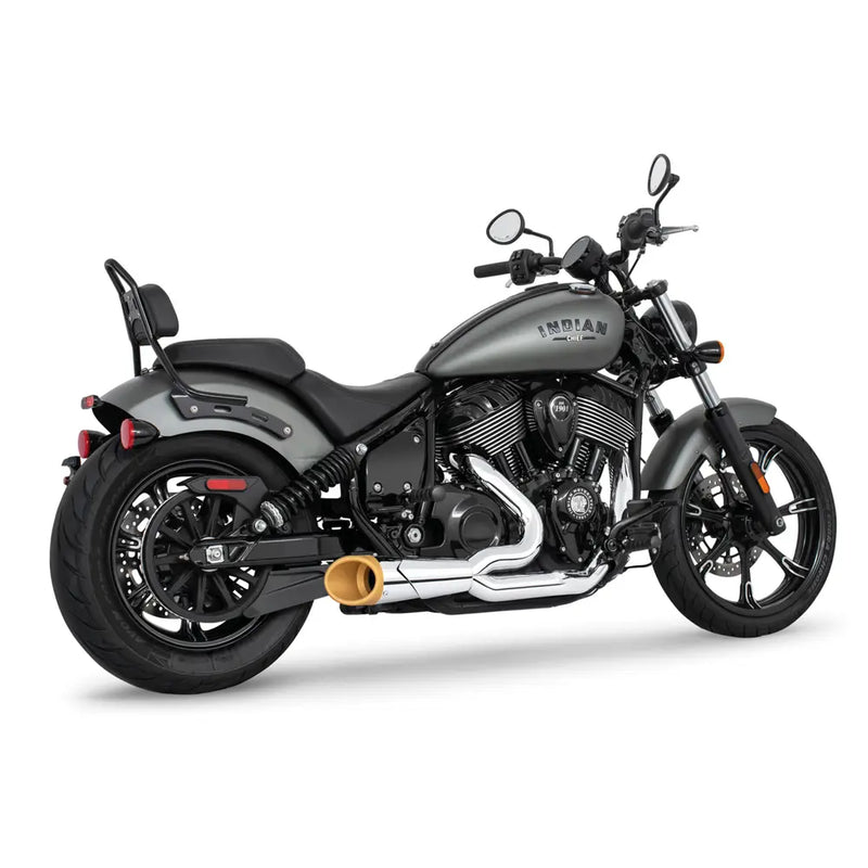 Freedom Performance Shorty Combat 2-into-1 Exhaust for Indian 22-25 Chief / Chrome / Gold  - Customhoj