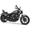 Freedom Performance Shorty Turn Out Slash Cut 2-into-1 Exhaust for Indian 22-25 Chief / Black/Chrome / Sculpted Black  - Customhoj
