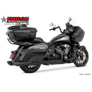 Freedom Performance Two Step 4.5" Slip-On Mufflers for Indian 14-24 Chieftain / Black / Slash Cut  - Customhoj