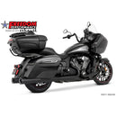 Freedom Performance Two Step 4.5" Slip-On Mufflers for Indian 14-24 Chieftain / Black / Straight Cut  - Customhoj