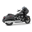 Freedom Performance Union Slash Cut 2-into-1 Exhaust for Harley 17-25 Touring / Chrome / Sculpted Black  - Customhoj