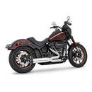 Freedom Performance Union Slash Cut 2-into-1 Exhaust for Harley 18-25 Softail (read note) / Chrome / Sculpted Black  - Customhoj
