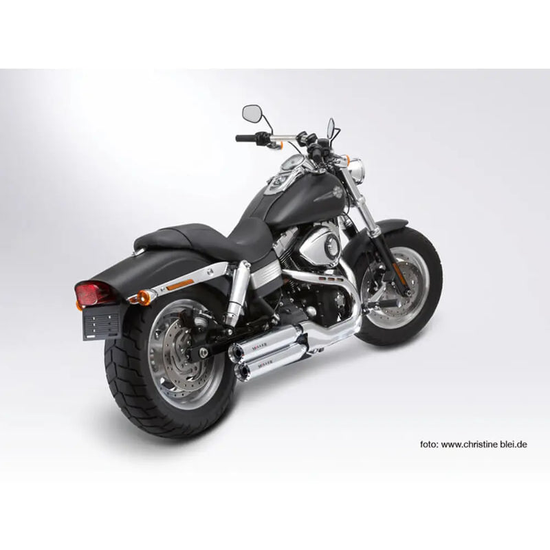 Miller Utah Euro 3/4 Slip-On Geluiddempers voor Harley