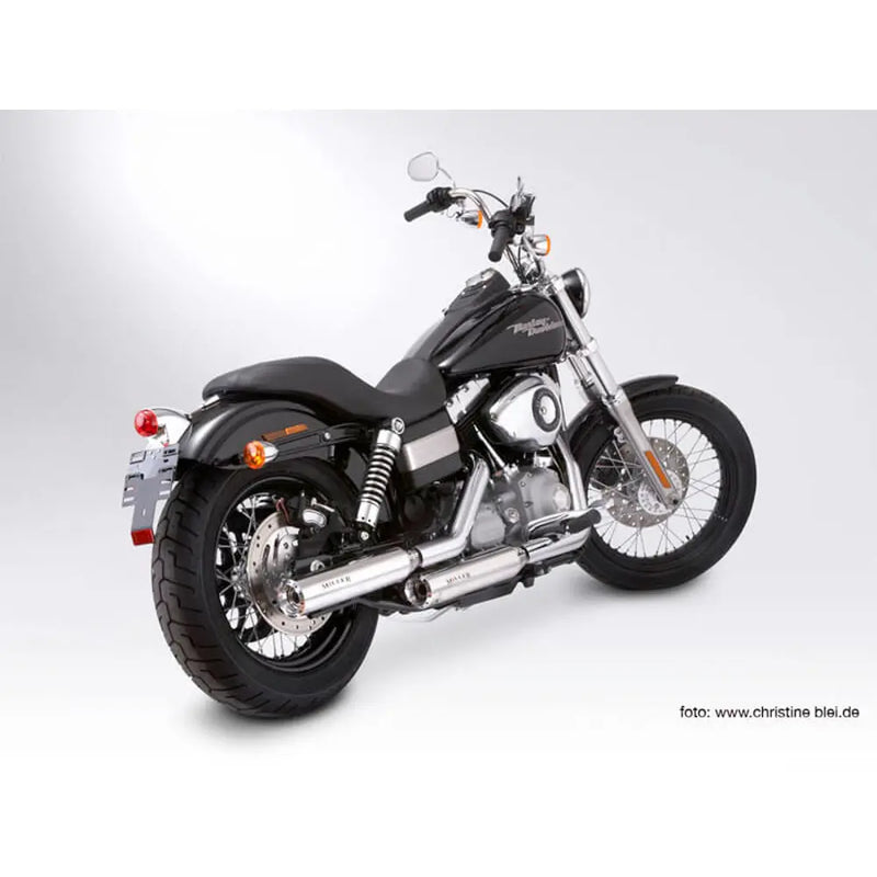 Miller Nebraska Euro 3/4 Slip-On Geluiddempers voor Harley