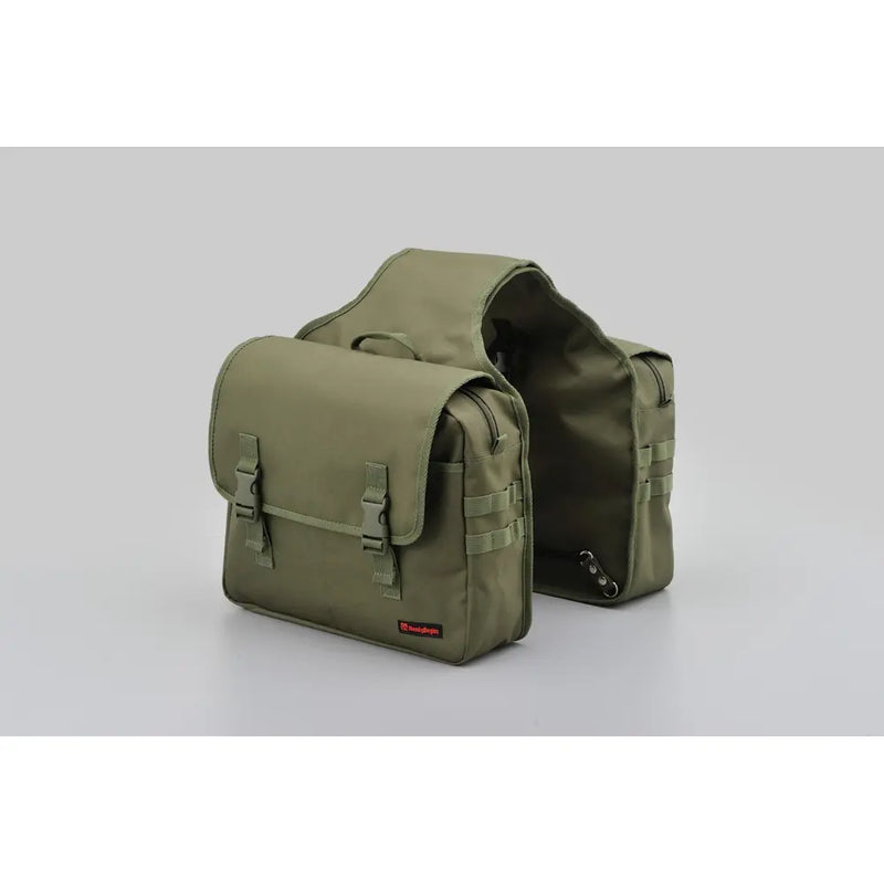 Daytona Henlybegins Universal Canvas Throw-Over motorfiets zadeltas set
