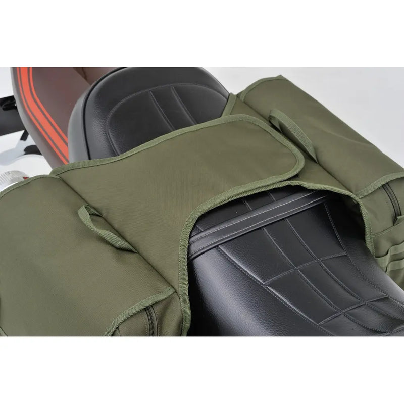 Daytona Henlybegins Universal Canvas Throw-Over motorfiets zadeltas set