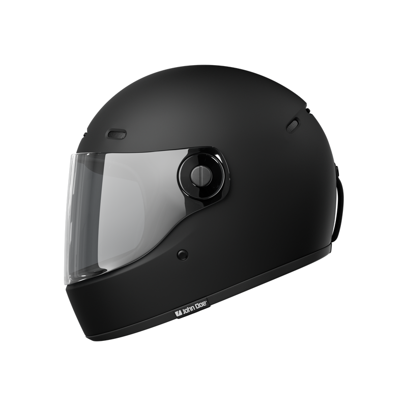 John Doe JD/One Full Face Motorcycle Helmet Frozen Black / XS (53-54cm)  - Customhoj