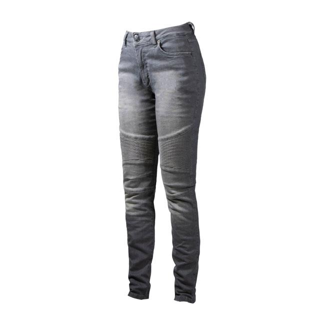 John Doe Protective Jeans Ladies Light Gray / 26x32 John Doe Betty Biker XTM Motorcycle Jeans Customhoj