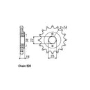 JT Sprockets Front Sprocket Ducati 600 Monster 94 JT Front Sprocket for Ducati Customhoj