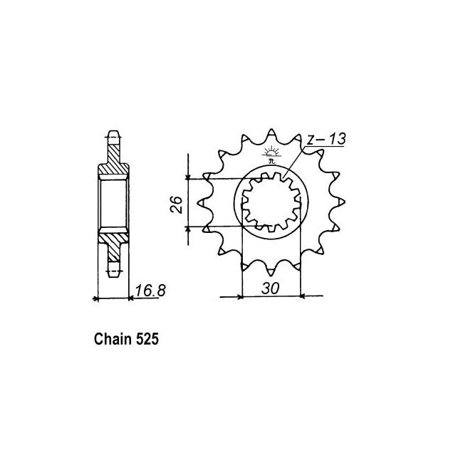 JT Sprockets Front Sprocket Honda CBR900RRT-RRX 96-99 JT Front Sprocket for Honda Customhoj