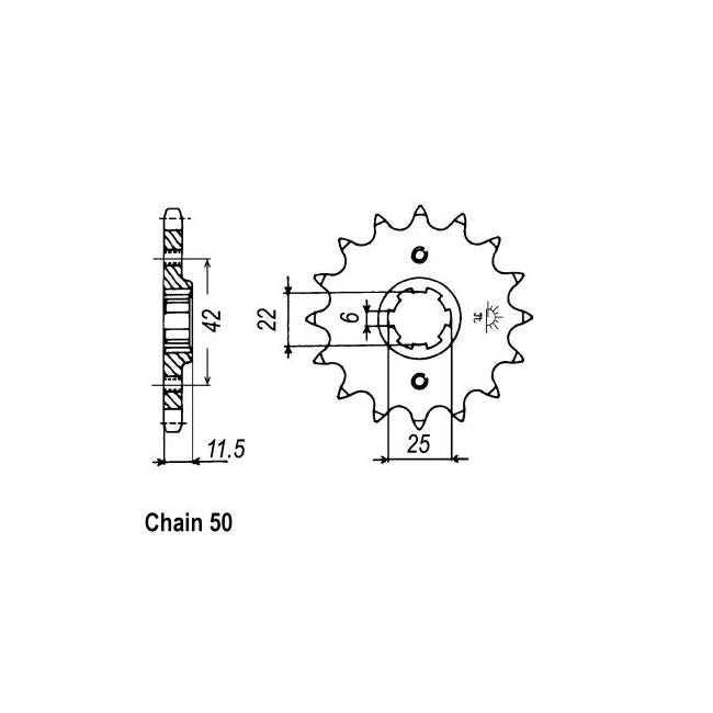 JT Sprockets Front Sprocket Honda FT500C 82-84 JT Front Sprocket for Honda Customhoj