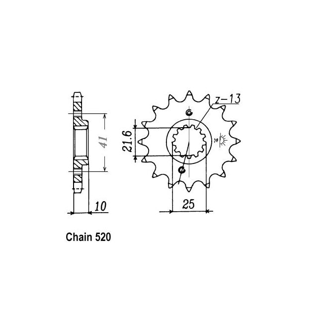 JT Sprockets Front Sprocket Honda FX 650 Vigor 01 JT Front Sprocket for Honda Customhoj