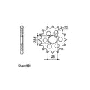 JT Sprockets Front Sprocket Kawasaki Z900Z1,Z1A,Z1B 73-75 JT Front Sprocket for Kawasaki Customhoj