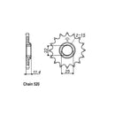 JT Sprockets Front Sprocket KTM 690 Enduro ( R ) 08-19 JT Front Sprocket for KTM Customhoj