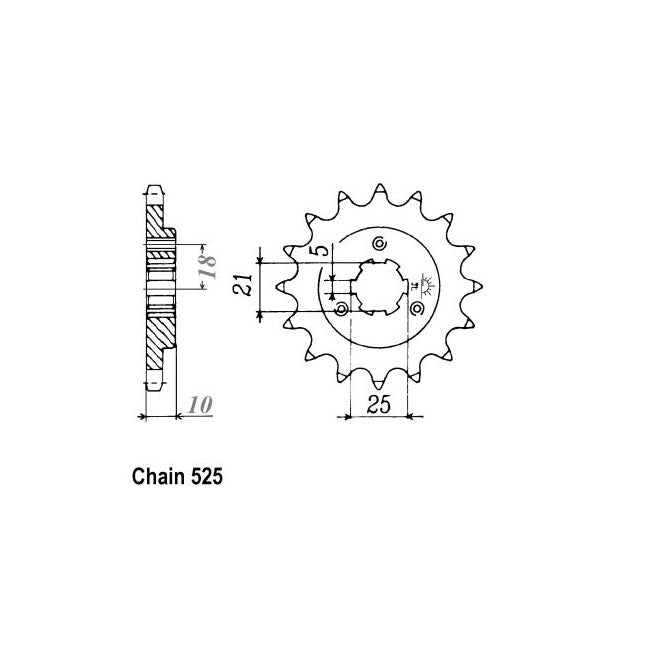 JT Sprockets Front Sprocket Suzuki DR650SE T -L3 96-13 JT Front Sprocket for Suzuki Customhoj