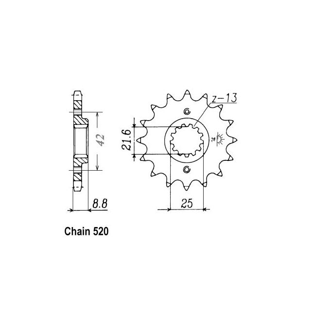 JT Sprockets Front Sprocket Suzuki GS500E X- K7 99-07 JT Front Sprocket for Suzuki Customhoj