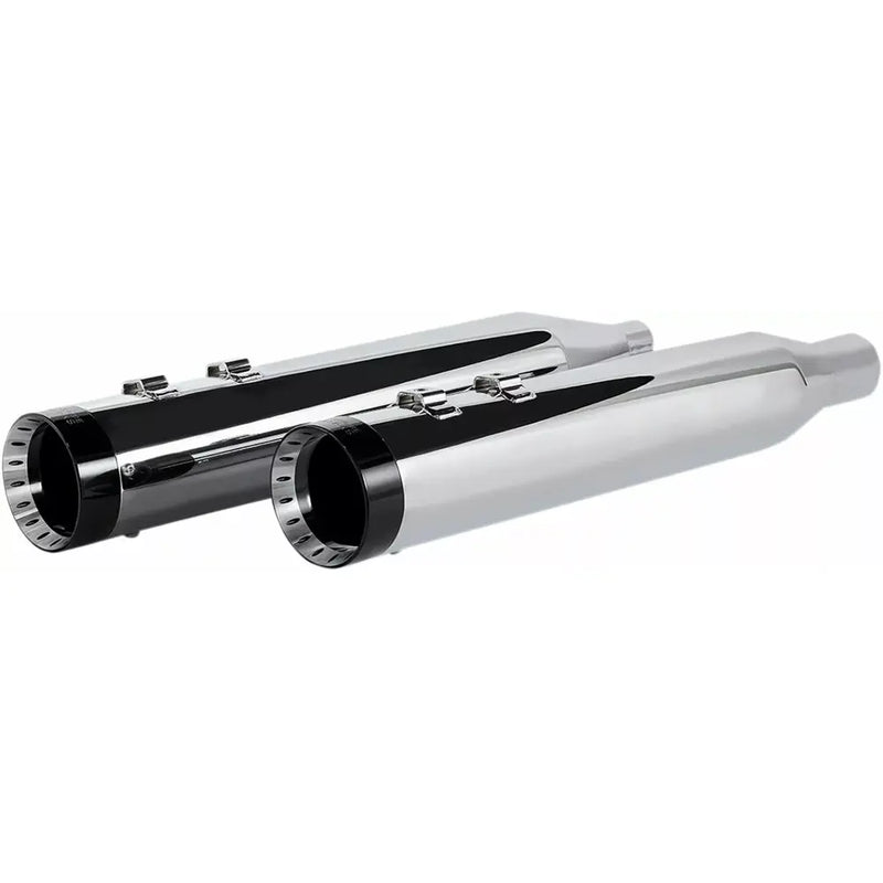 Khrome Werks 4.5" HP-Plus Slip-On Mufflers for Harley 17-25 Touring / Chrome / Black Turbine  - Customhoj