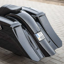 Killer Custom 7" / 5" Swoop Stretched Saddlebag Bodies for Harley 96-13 Touring  - Customhoj