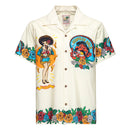 King Kerosin Acapulco Hawaii Shirt Off White / M  - Customhoj