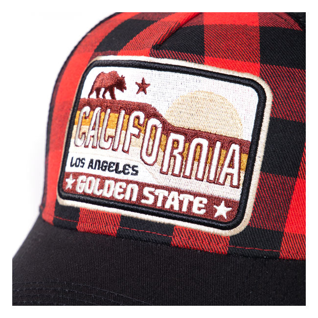 King Kerosin Golden State Check Trucker Cap