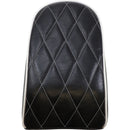 Le Pera Bare Bones Solo Passenger Seat for Harley 18-25 Softail Fat Boy / Diamond White / Black / 18 cm (7")  - Customhoj