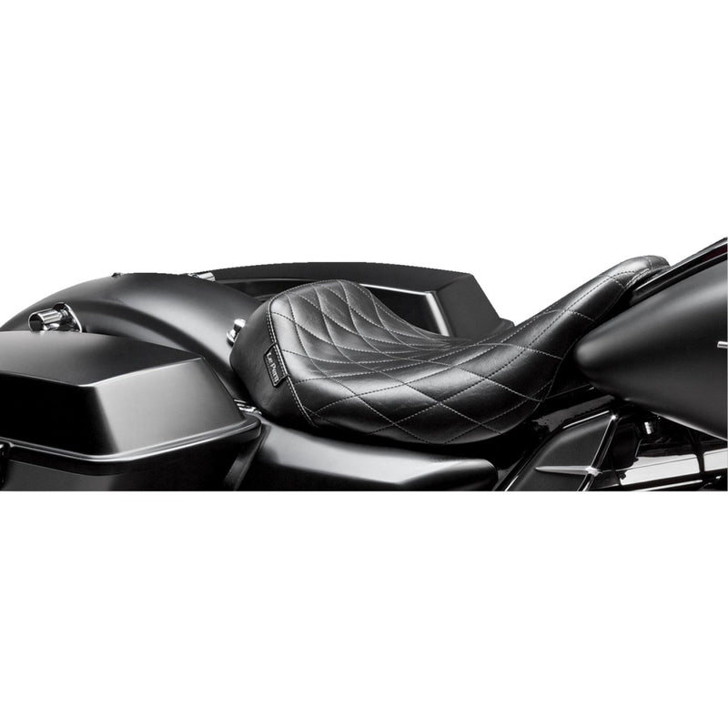Le Pera Bare Bones Solo Seat for Harley 08-25 Touring (excl. 23-25 CVO; 24-25 Road Glide / Street Glide) / Diamond Black  - Customhoj