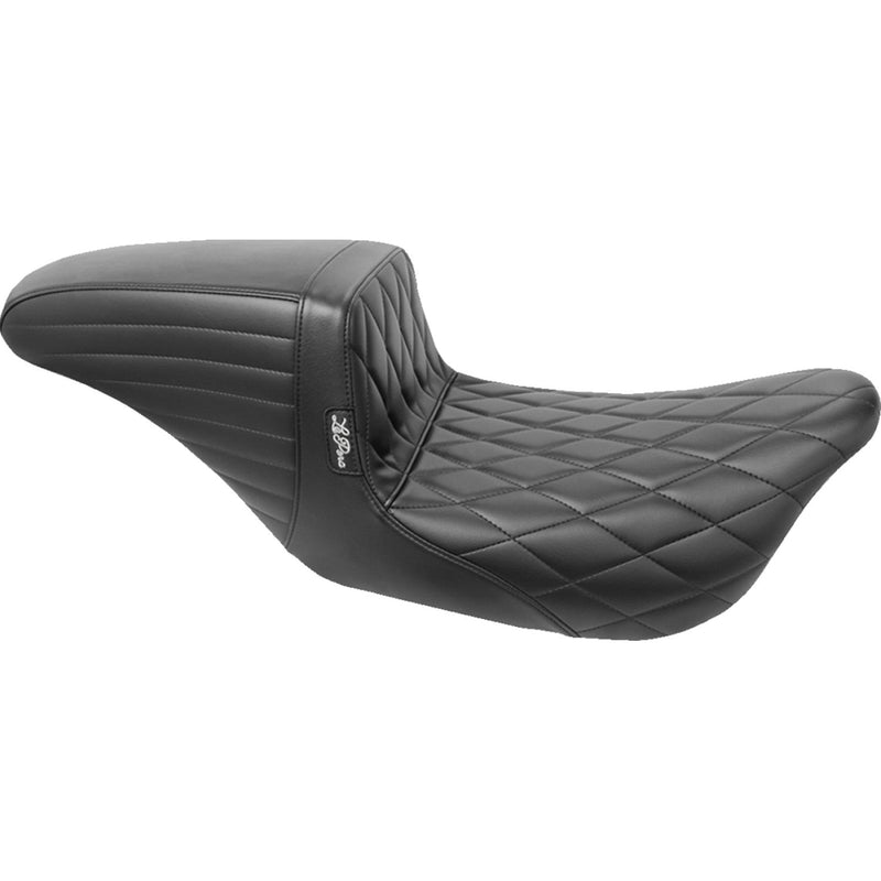Le Pera KickFlip Daddy Long Legs Extended Seat for Harley 08-25 Touring (excl. 23-25 CVO; 24-25 Road Glide / Street Glide) / Diamond Black  - Customhoj