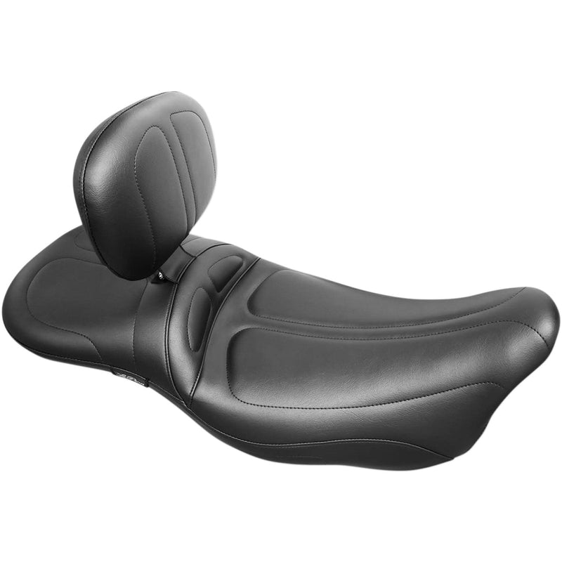 Le Pera Maverick Daddy Long Legs Tall Extended Seat for Harley 08-25 Touring (excl. 23-25 CVO; 24-25 Road Glide / Street Glide) / Maverick Black / With backrest  - Customhoj