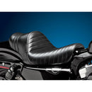 Le Pera Stubs Spoiler Solo Seat for Harley 04-22 XL Sportster (excl. 07-09 XL Sportster) / Pleated Black  - Customhoj