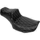 Le Pera Tailwhip 2-Up Daddy Long Legs Extended Seat for Harley 24-25 Touring Road Glide / Street Glide / Double Diamond Black / Gray  - Customhoj