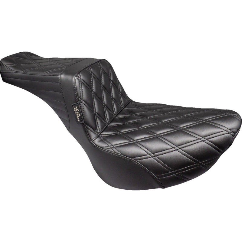 Le Pera Tailwhip 2-Up Seat for Harley 18-25 Softail Street Bob / Standard / Slim / Double Diamond Black  - Customhoj