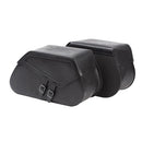 Ledrie Reinforced Rigid Leather 40L Motorcycle Saddlebag Set  - Customhoj
