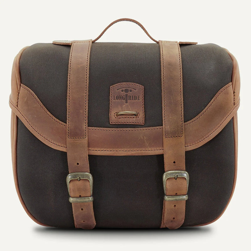 Longride Roadmaster 15L Click-On Motorcycle Saddlebag Khaki  - Customhoj