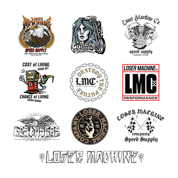 Loser Machine LMC Sticker Pack