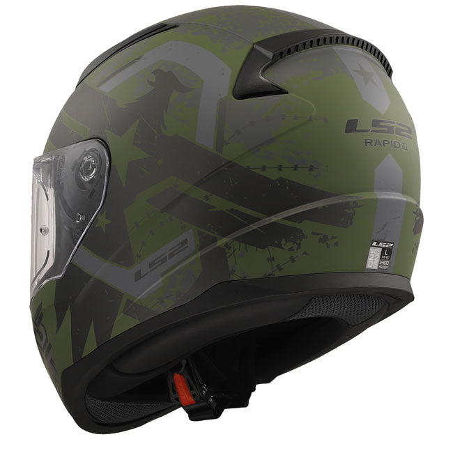 LS2 Rapid II Full Face Motorcycle Helmet  - Customhoj