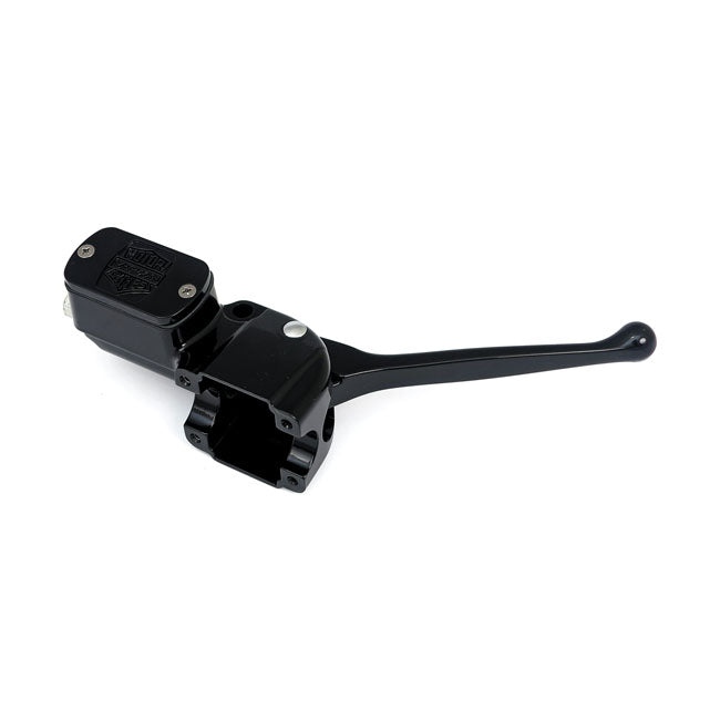 MCS Brake Lever Assembly 72-81 FL (3/4" bore) / Black OEM Style Handlebar Master Cylinder Assembly for Harley Customhoj