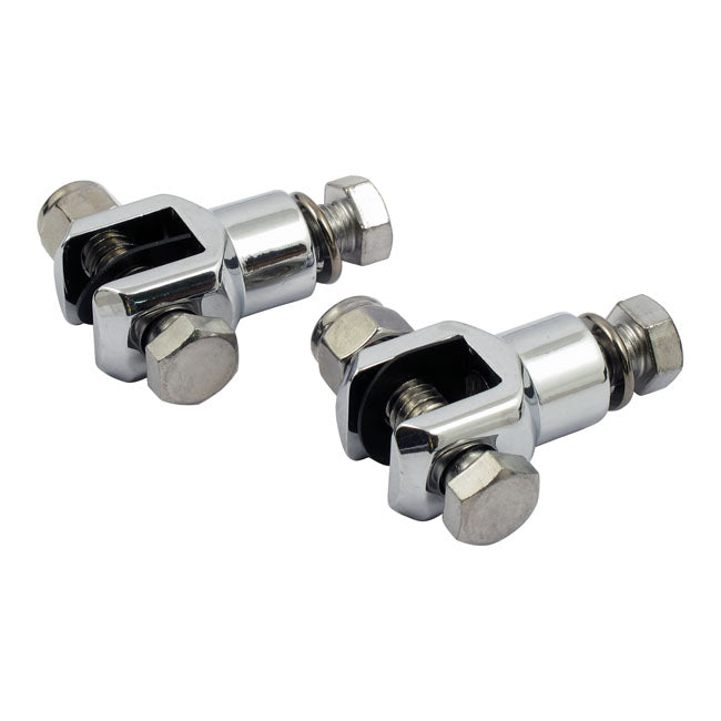 MCS Footpegs Brackets 72-81 FX; 84-02 FXST; 82-94 FXR / 3/8-24 / Chrome Passenger Footpeg Stud Assembly for Harley Customhoj