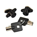 MCS Hard Saddlebag Lock Set for Harley 93-13 Touring (Replaces OEM 53710-93) / Black  - Customhoj
