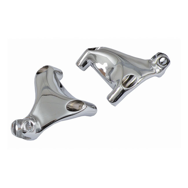 MCS Passenger Footpeg Bracket 04-13 XL / Chrome Passenger Footpeg Mount Bracket Set for Harley Customhoj