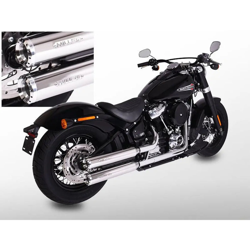 Miller Independence Euro 4 Slip-On Mufflers for Harley  - Customhoj